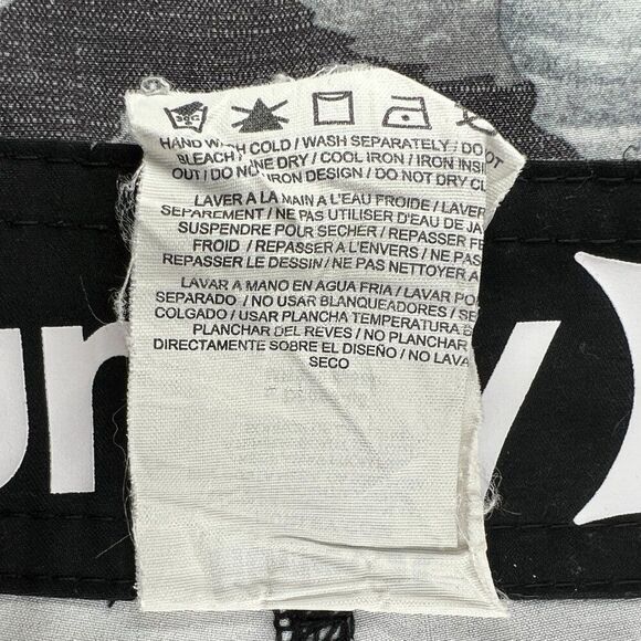 Hurley Men's Size 32 Phantom Black & Gray Floral Print Boardshorts - Picture 11 of 11